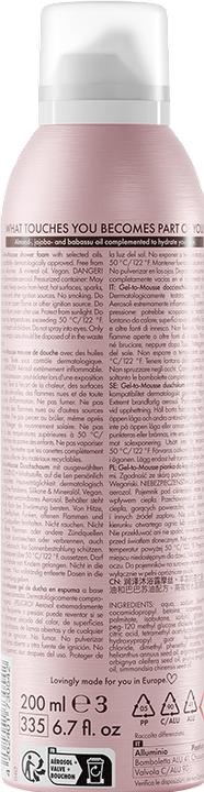 Actual product image Jean & Len Shower Gel to Mousse Peony/Lychee, 200ml (200 ml)