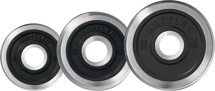 Actual product image Kettler Chrome-rubber weight plate