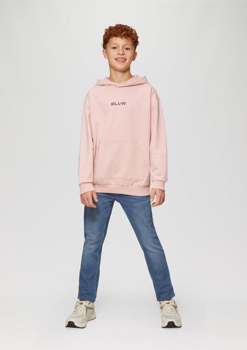 Image du produit S.Oliver Sweatshirt Unisex Kapuzen-Sweatshirt mit Känguru-Tasche und Frontprint (170, 176)