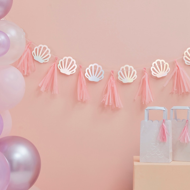 Actual product image Ginger Ray Shell / Tassel Garland Mermaids Party