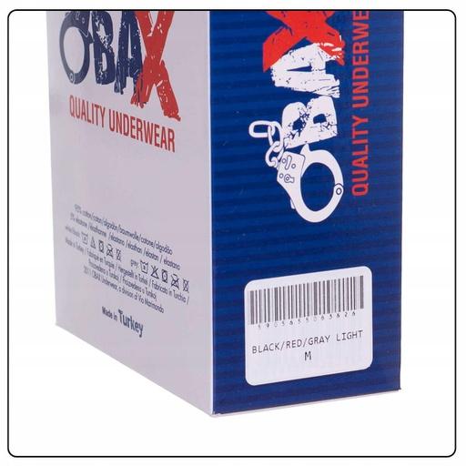 Immagine prodotto Obax Boxer da uomo 3p nero/rosso/grigio M (M)