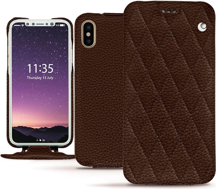 Noreve Lederschutzhülle vertikal (Apple iPhone XS)