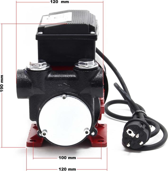 Produktbild Wiltec Heizöl- und Dieselpumpe 230V/357W/60l/min selbstansaugend Dieselöl Pumpe