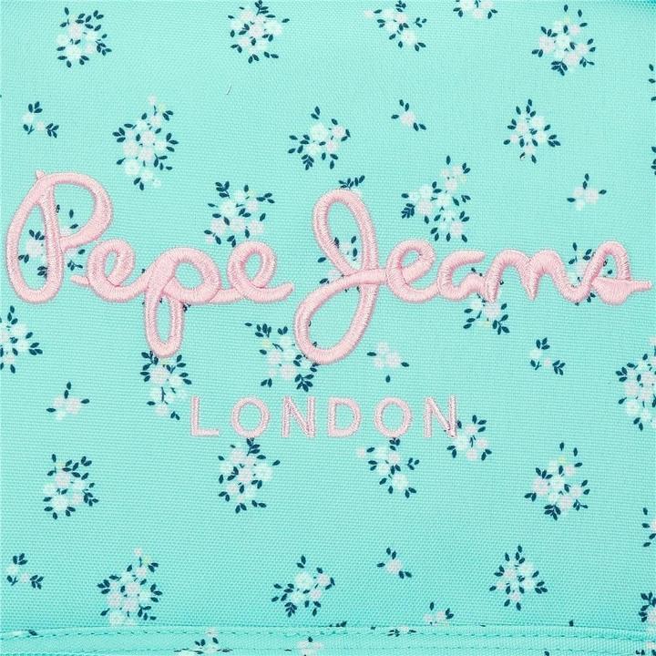 Actual product image Pepe Jeans Compact Laptop Backpack with Wheels, Ergonomic Straps, and Multiple Compartments