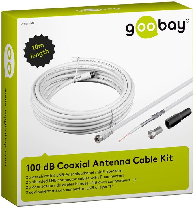 Actual product image Goobay 00 dB coaxial antenna cable set (100 dB, Antenna cable)
