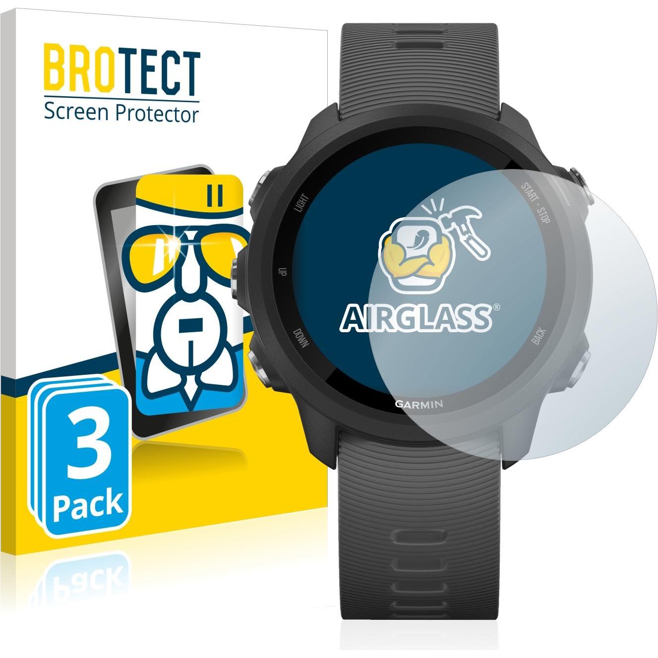 BROTECT AirGlass Panzerglasfolie, Smartwatch Schutzfolie, Transparent