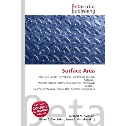 Thumbnail - Surface Area, Fachbücher von Lambert M. Surhone, Miriam T. Timpledon, Susan F. Marseken