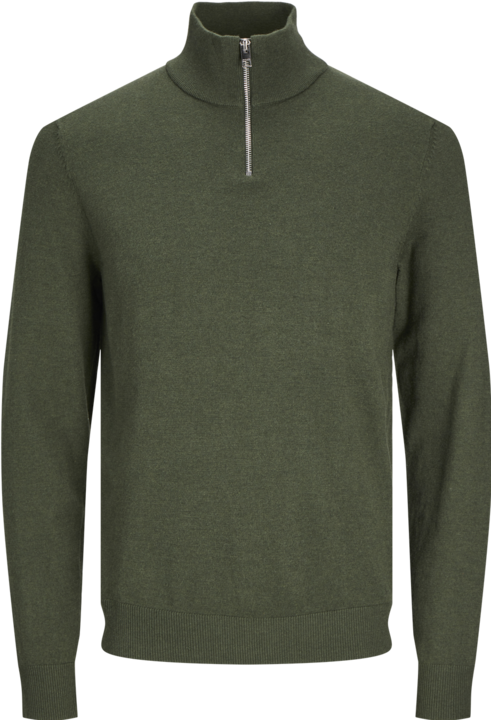 Immagine prodotto Jack & Jones Maglia a tinta unita con mezza cerniera Maglia con mezza cerniera (S)
