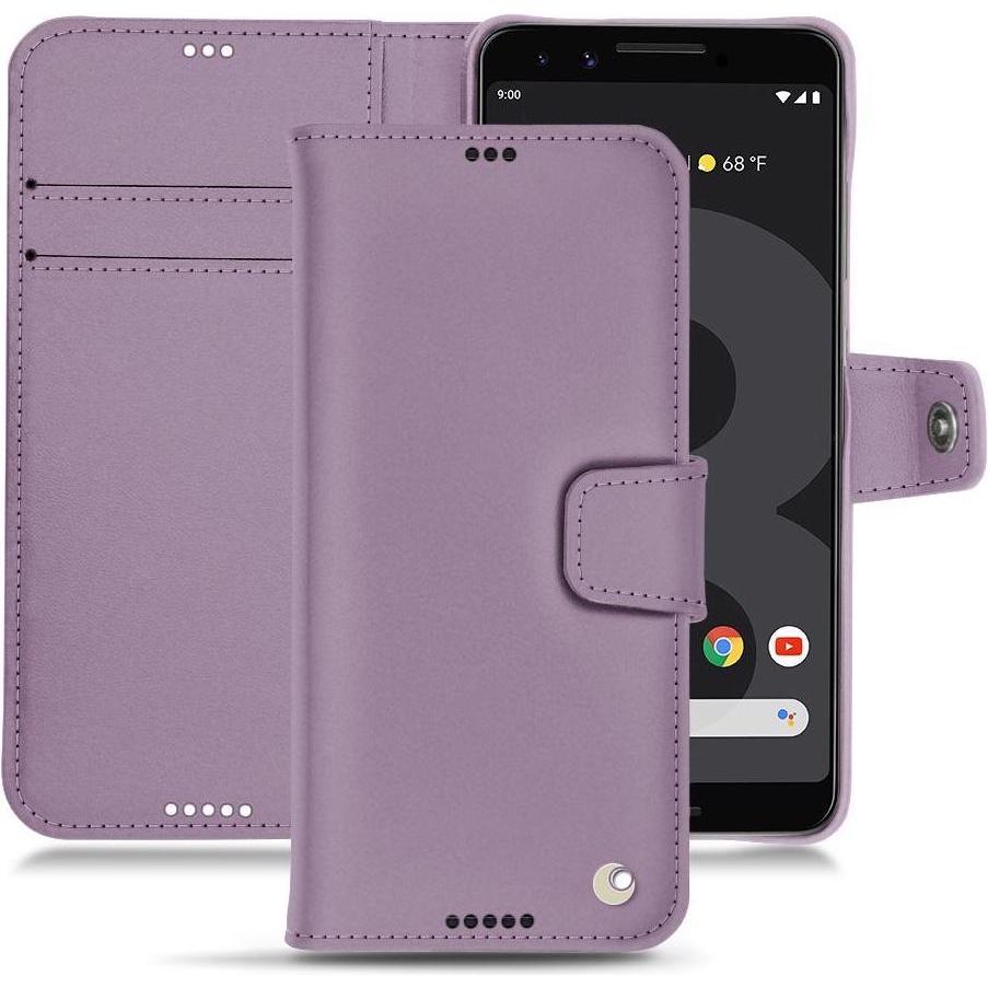 Noreve Lederschutzhülle Wallet (Google Pixel 3 XL), Smartphone Hülle, Violett