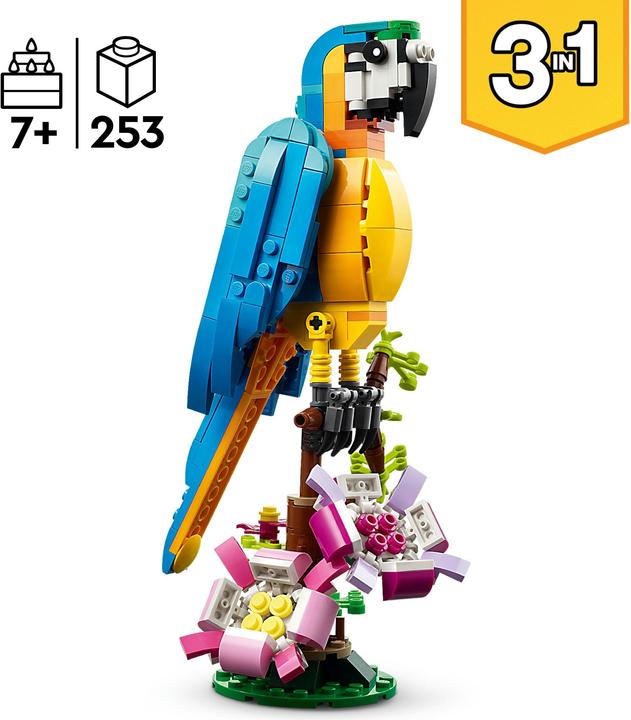 Image du produit LEGO 31136 Perroquet exotique (31136, LEGO Creator 3-in-1)