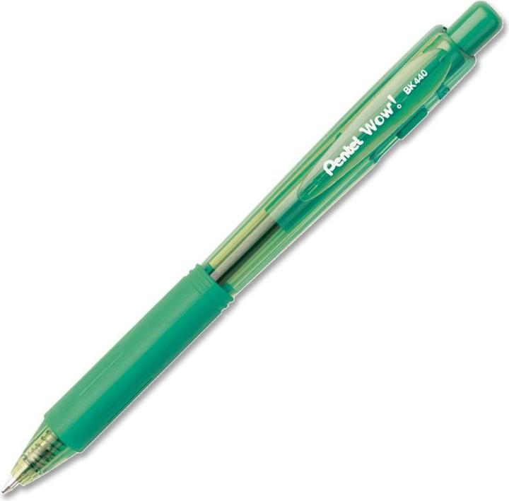 Produktbild Pentel Druckkugelschreiber WOW BK440, grn (1x)