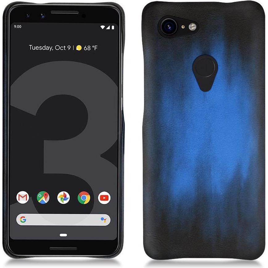 Noreve Lederschutzhülle (Google Pixel 3 XL), Smartphone Hülle, Blau
