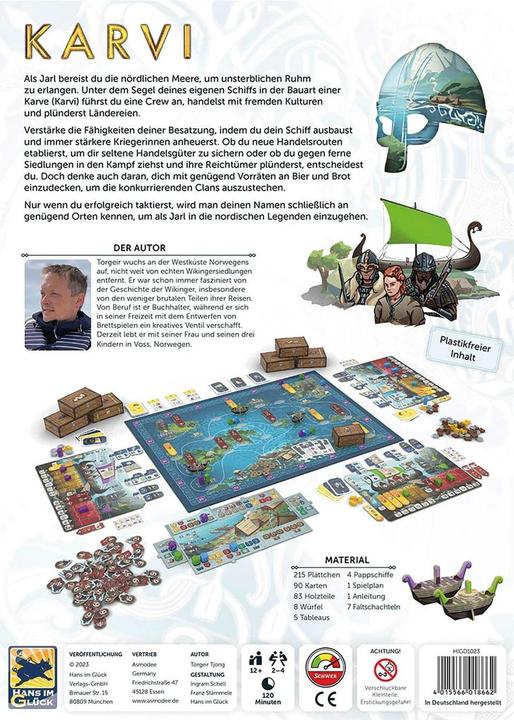 Actual product image Hans im Glück Karvi, board game for 2-4 players, from 12 years (DE edition) (German, 2 - 4 Players)