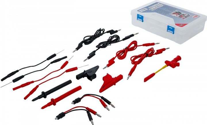 Produktbild BGS Messkabel- und Prüfspitzen-Zubehör-Sortiment | für Multimeter | 15-tlg.