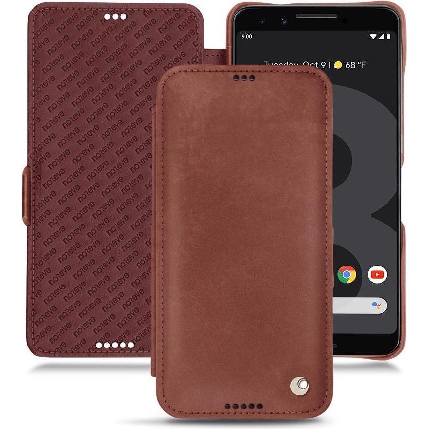 Noreve Lederschutzhülle horizontal (Google Pixel 3 XL), Smartphone Hülle, Rot