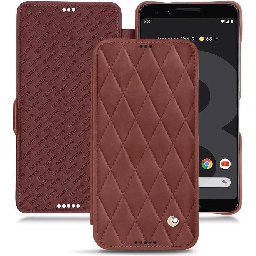 Noreve Lederschutzhülle horizontal (Google Pixel 3 XL), Smartphone Hülle, Rot