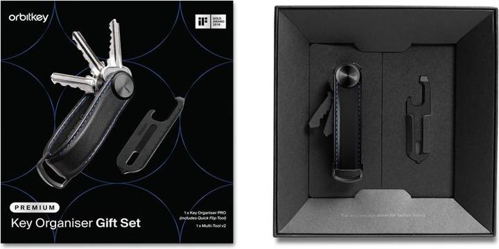 Actual product image Orbitkey ​ - Gift Set - Key Organiser Pro Multitool V2 - Black