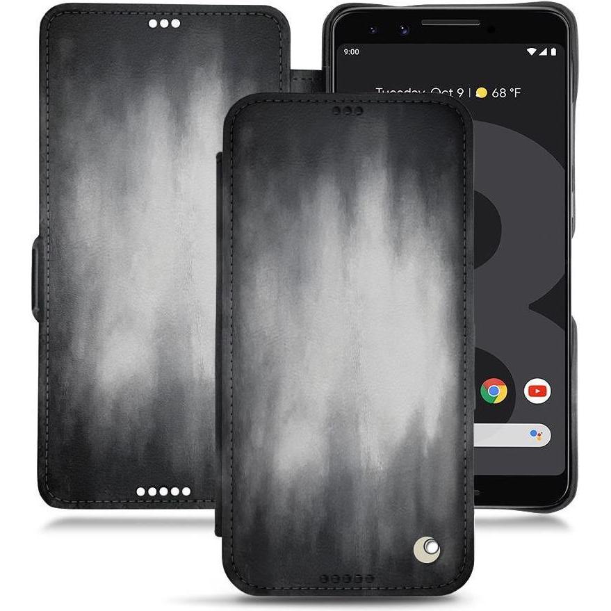 Noreve Lederschutzhülle horizontal (Google Pixel 3 XL), Smartphone Hülle, Grau
