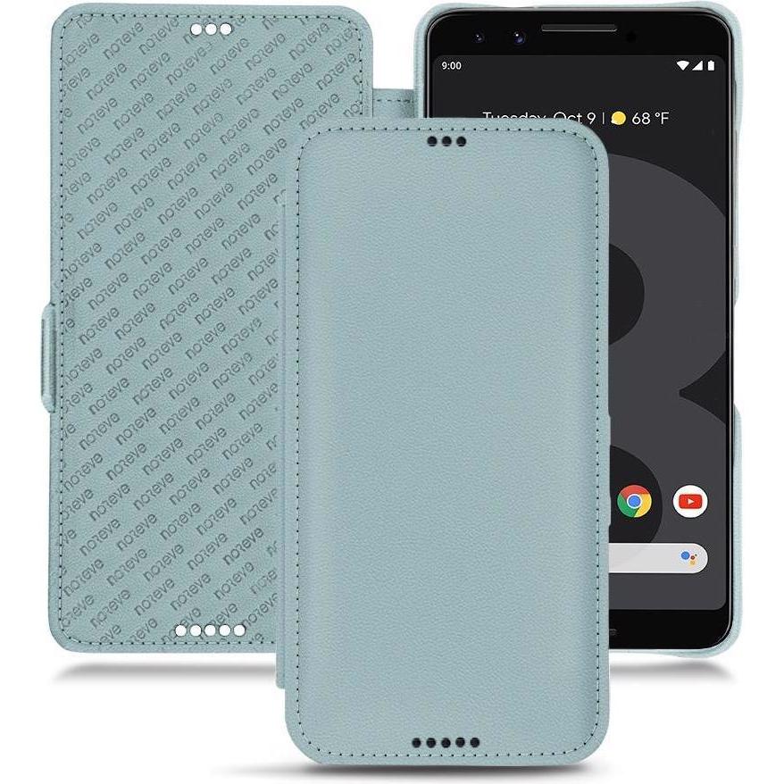 Noreve Lederschutzhülle horizontal (Google Pixel 3 XL), Smartphone Hülle, Blau