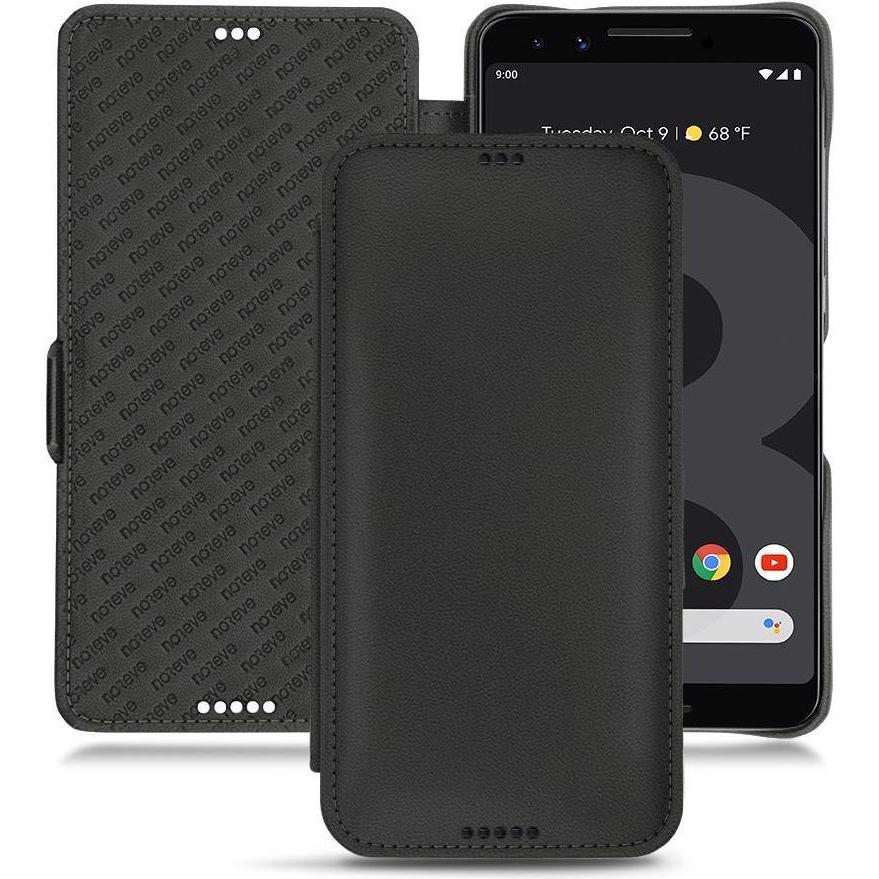 Noreve Lederschutzhülle horizontal (Google Pixel 3 XL), Smartphone Hülle, Schwarz