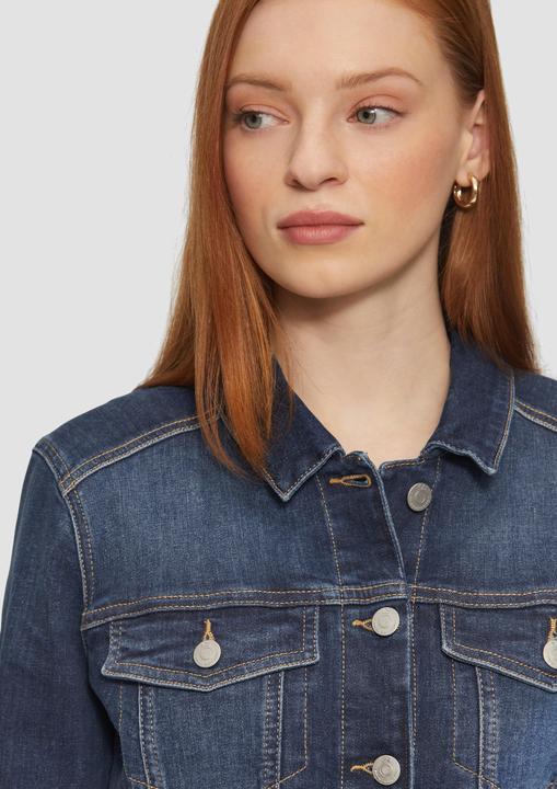 Produktbild S.Oliver Indoor-Jacke Schmal geschnittene Denimjacke in authentischer Waschung (M)