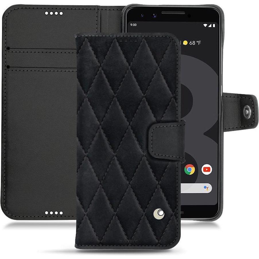 Noreve Lederschutzhülle Wallet (Google Pixel 3), Smartphone Hülle, Schwarz