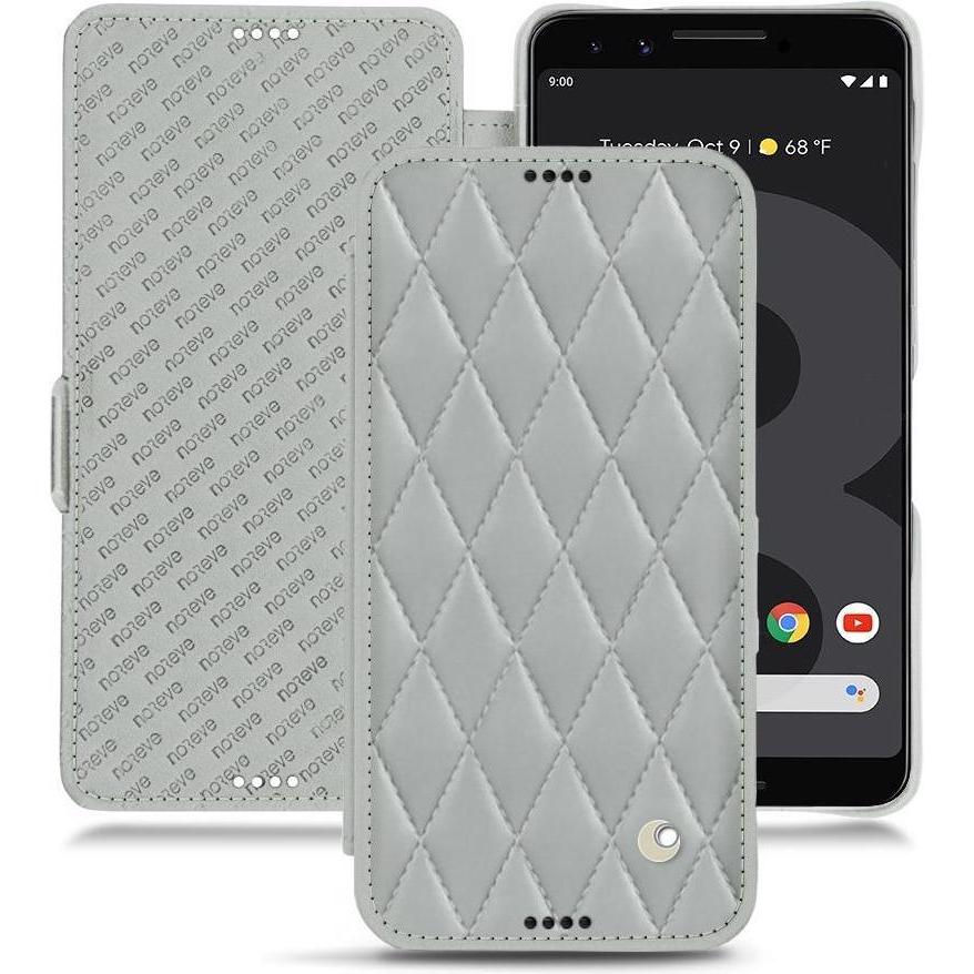 Noreve Lederschutzhülle horizontal (Google Pixel 3), Smartphone Hülle, Grau
