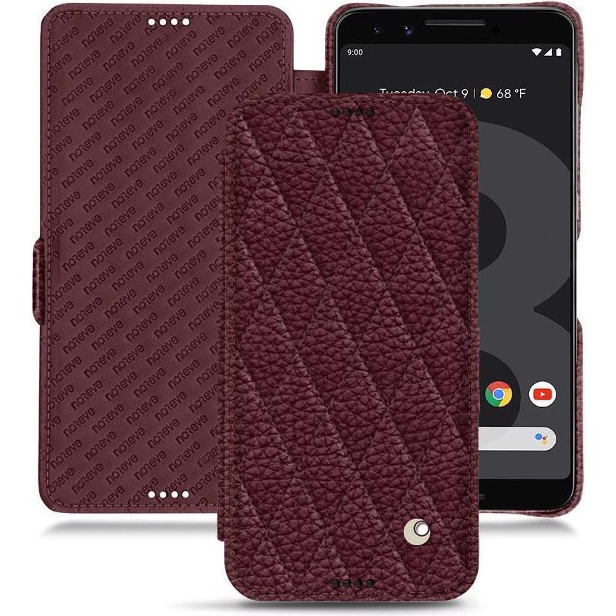 Noreve Lederschutzhülle horizontal (Google Pixel 3), Smartphone Hülle, Violett