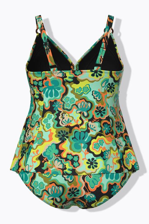 Produktbild Ulla Popken Tankini, Boho-Muster, Softcups, Träger verstellbar, recycelt (42)
