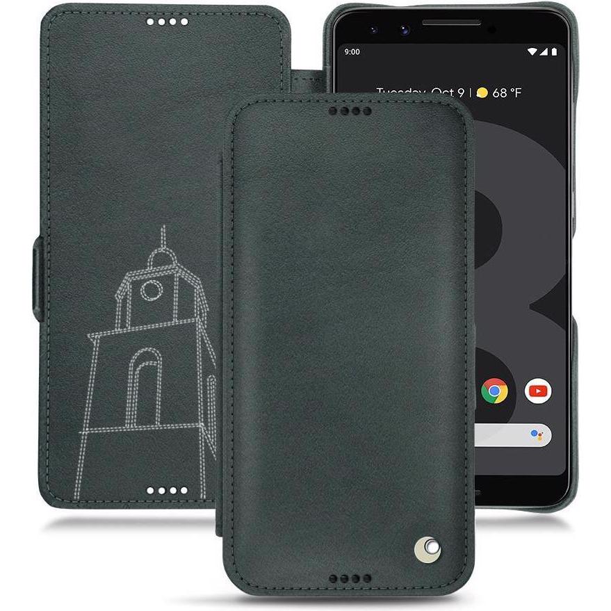 Noreve Lederschutzhülle horizontal (Google Pixel 3), Smartphone Hülle, Blau