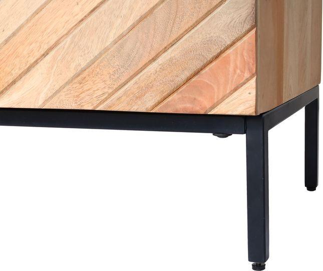 Produktbild Mendler TV-Rack HWC-L95, Massiv-Holz Mango 56x145x43cm, natur