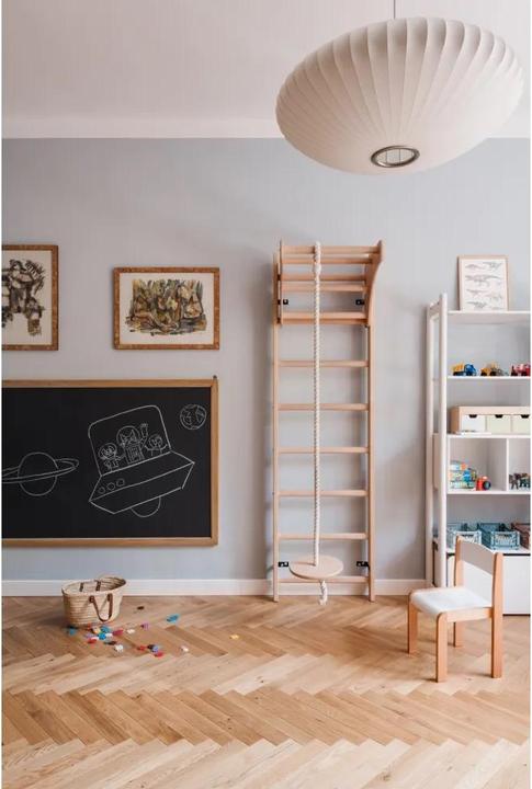 Immagine prodotto BenchK Barre a muro 112 con barra per trazioni, corda e anelli