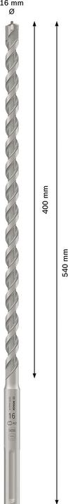 Produktbild Bosch Professional Zubehör Hammerbohrer SDS max-4 16 x 400 x 540 mm (16 Millimeter)