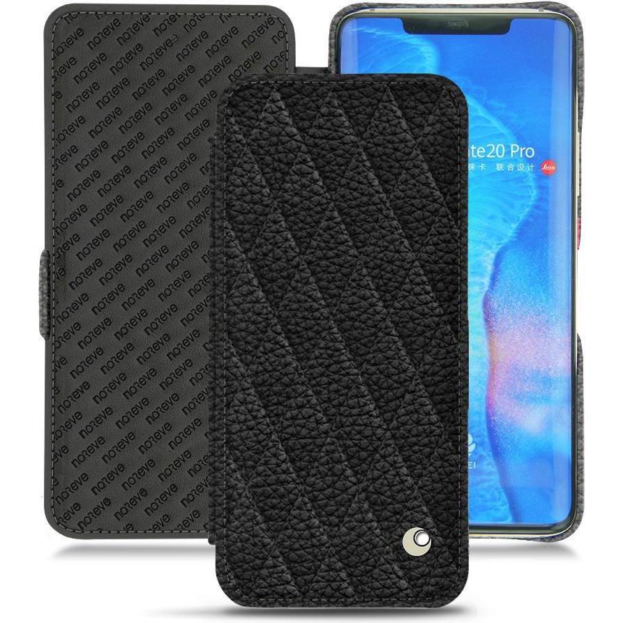 Noreve Lederschutzhülle horizontal (Huawei Mate 20 Pro), Smartphone Hülle, Schwarz