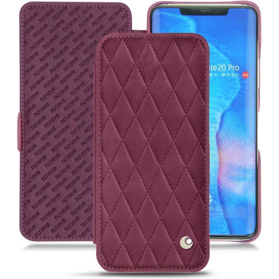 Noreve Lederschutzhülle horizontal (Huawei Mate 20 Pro), Smartphone Hülle, Violett
