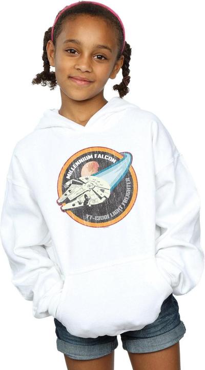 Produktbild Star Wars Millennium Falcon Badge Kapuzenpullover Mädchen (128)
