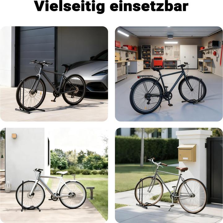 Actual product image Toboli Mobile Bicycle Stand 1 Bike 60mm Tyre Width Floor Bike Rack for Repair, Assembly, etc.