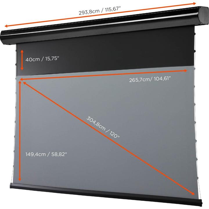 Image du produit Celexon Ecran de projection Motor HomeCinema Plus Tension - CLR UST, 120" noir (120", 16:9)