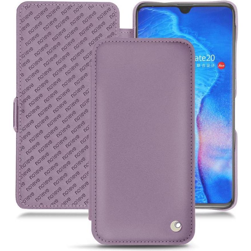 Noreve Lederschutzhülle horizontal (Huawei Mate 20), Smartphone Hülle, Violett