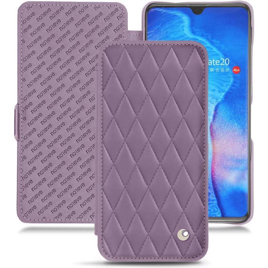Noreve Lederschutzhülle horizontal (Huawei Mate 20), Smartphone Hülle, Violett