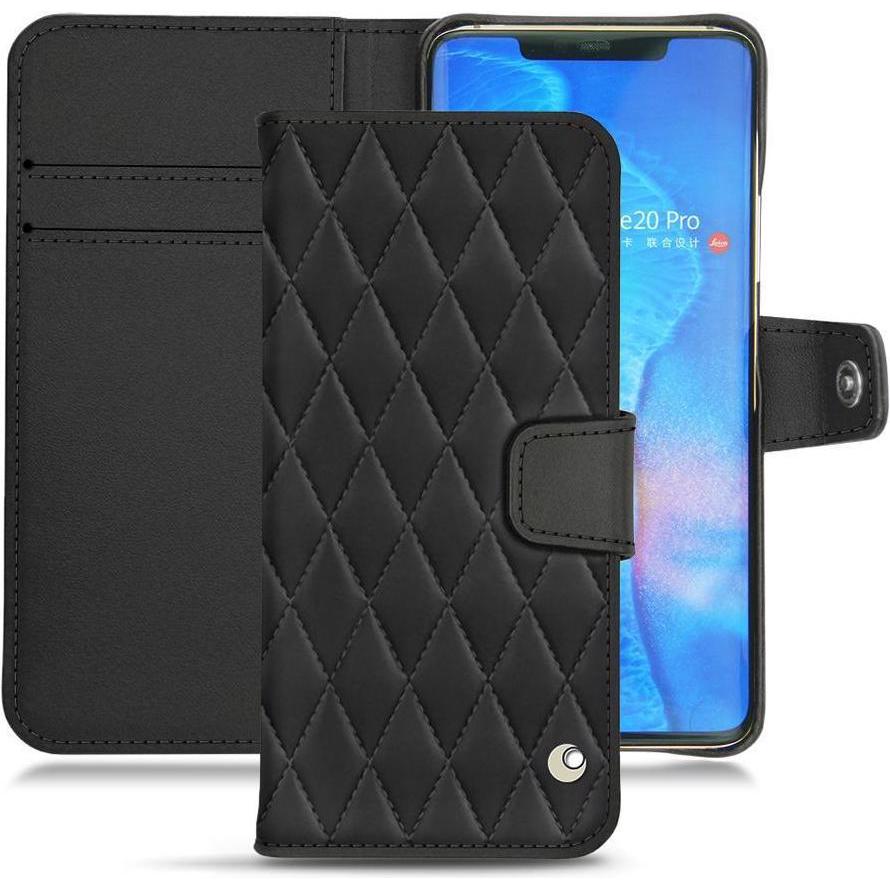 Noreve Lederschutzhülle Wallet (Huawei Mate 20 Pro), Smartphone Hülle, Schwarz