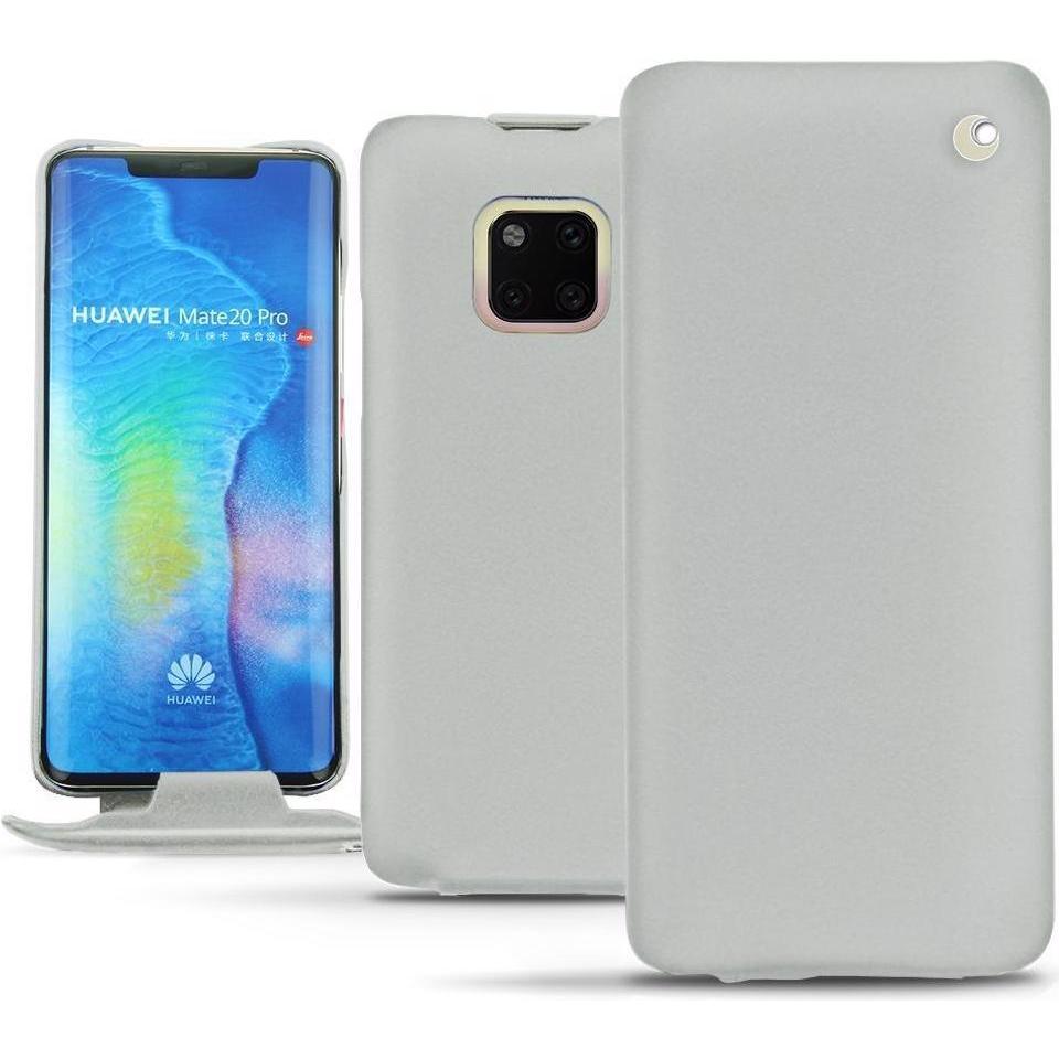 Noreve Lederschutzhülle vertikal (Huawei Mate 20 Pro), Smartphone Hülle, Grau