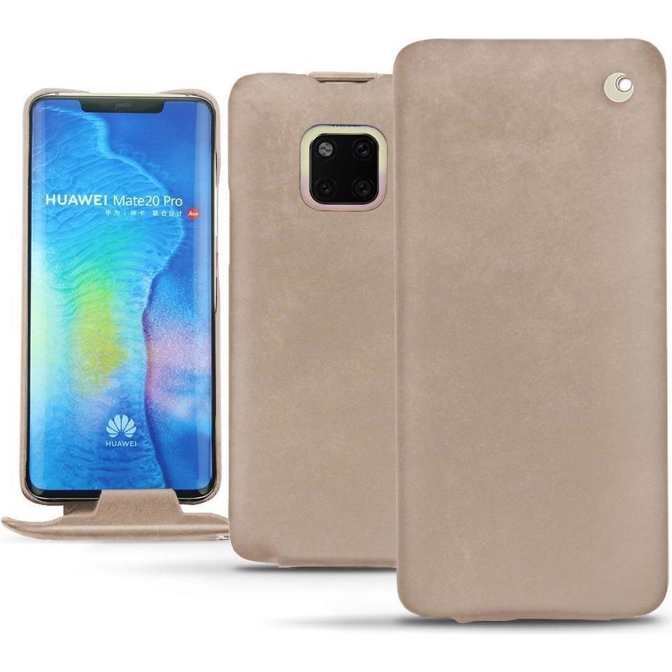 Thumbnail - Noreve Lederschutzhülle vertikal (Huawei Mate 20 Pro), Smartphone Hülle, Beige