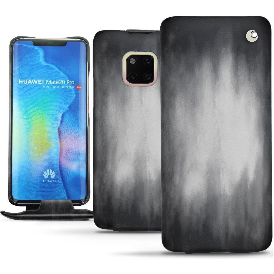 Thumbnail - Noreve Lederschutzhülle vertikal (Huawei Mate 20 Pro), Smartphone Hülle, Grau