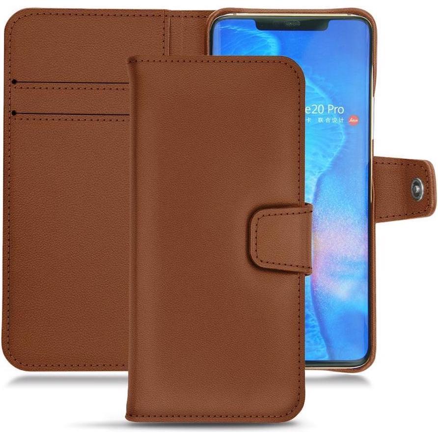 Thumbnail - Noreve Lederschutzhülle Wallet (Huawei Mate 20 Pro), Smartphone Hülle, Braun