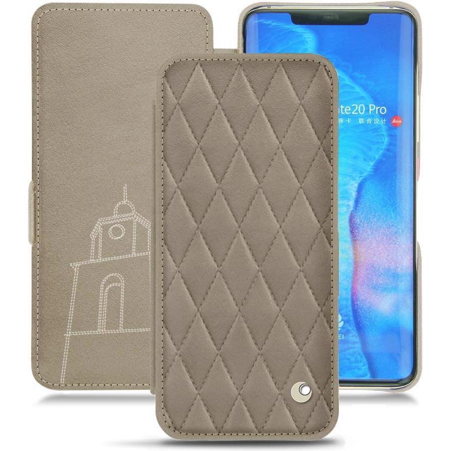 Noreve Lederschutzhülle horizontal (Huawei Mate 20 Pro), Smartphone Hülle, Beige