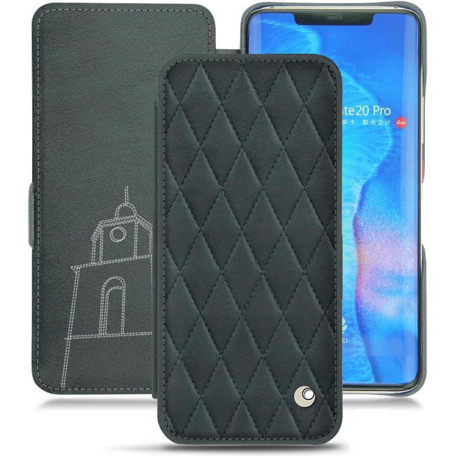 Noreve Lederschutzhülle horizontal (Huawei Mate 20 Pro), Smartphone Hülle, Blau