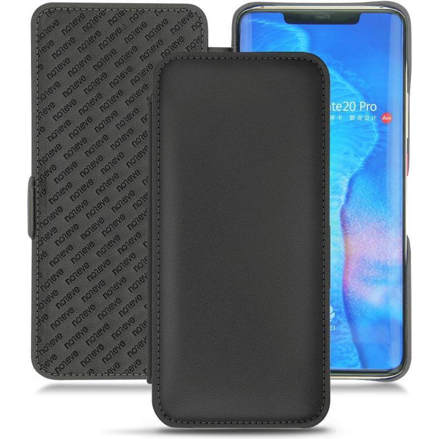 Noreve Lederschutzhülle horizontal (Huawei Mate 20 Pro), Smartphone Hülle, Schwarz