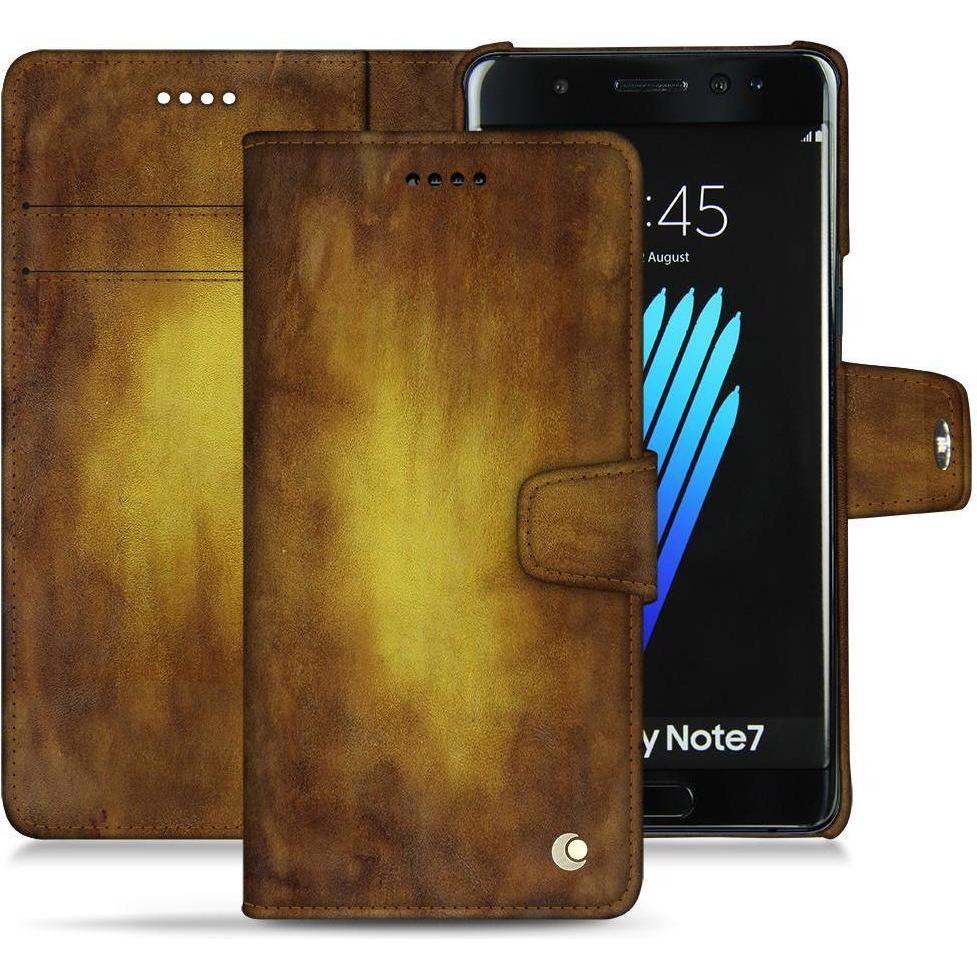 Thumbnail - Noreve Lederschutzhülle Wallet (Samsung Galaxy Note 7), Smartphone Hülle, Gold