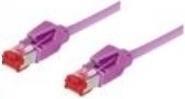 Image du produit Tecline Câble de raccordement S/FTP, PiMF, Cat 6, eric violet, 2,0 m sans halogène, avec câble Draka et (S/FTP, CAT6, 2 m)